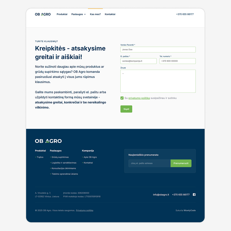 Leakpulse svetainės paslaugų puslapis su antrašte ‘Nustatykite duomenų nutekėjimus realiu laiku’ ir grafika vaizduojanti rizikos lygį