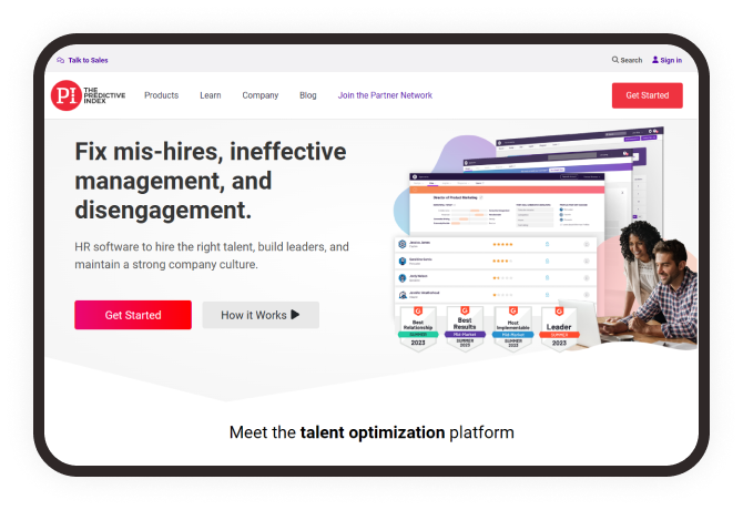 A computer screen with a man and woman on it.