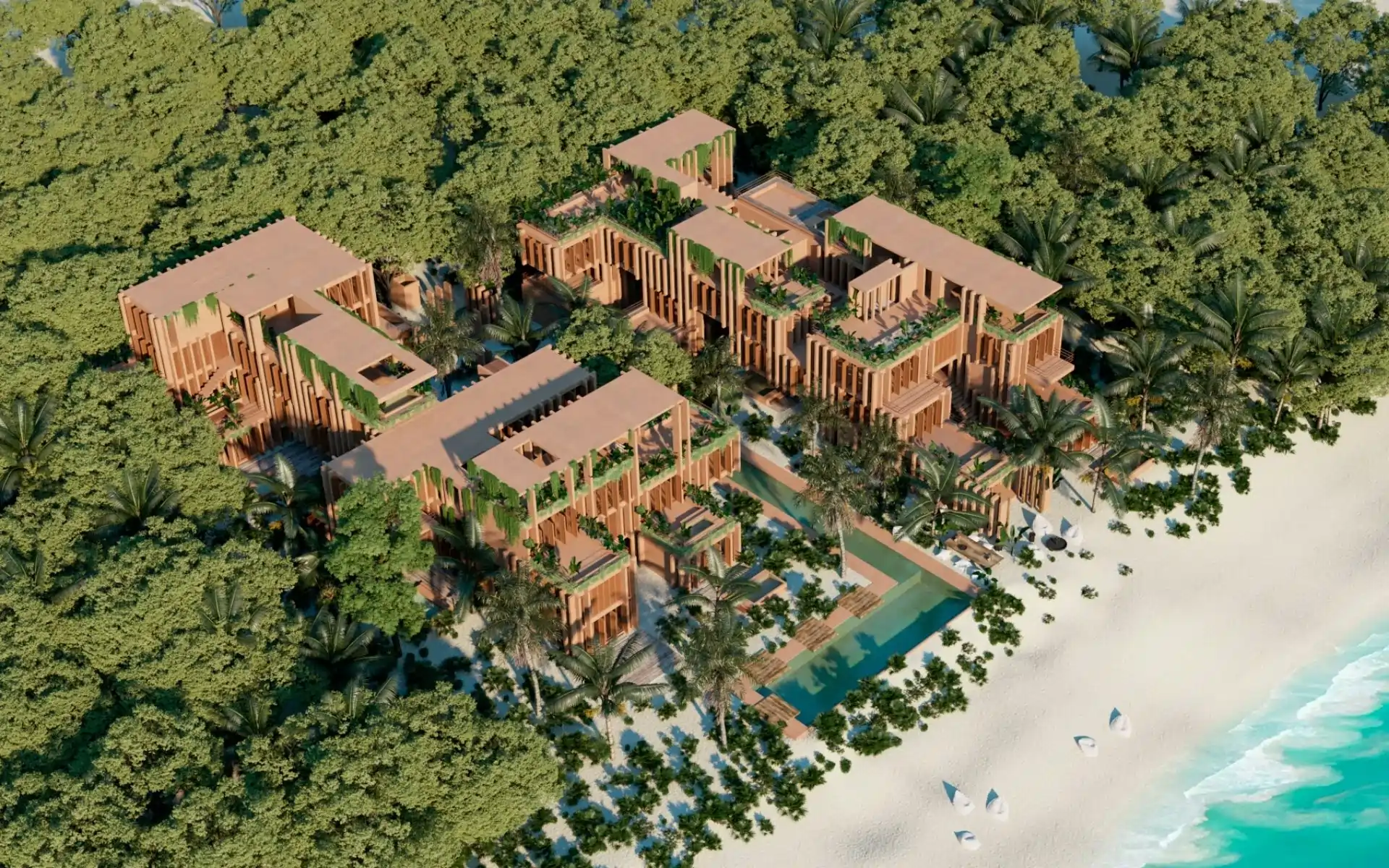 3 Bedroom Beachfront Villa in Tankah Bay | The Bespoke, Tulum