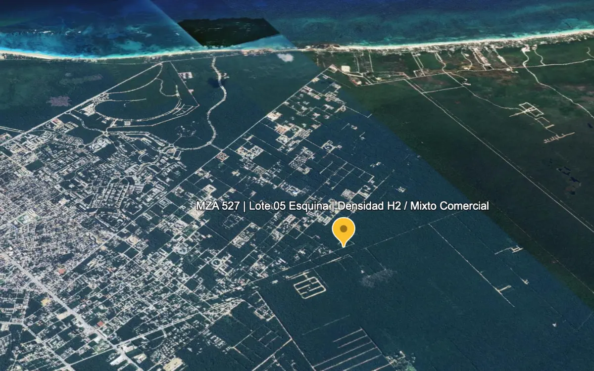 MZA 527 | Lote 05 Esquina | Densidad H2 / Mixto Comercial | Tulum Land for Sale
