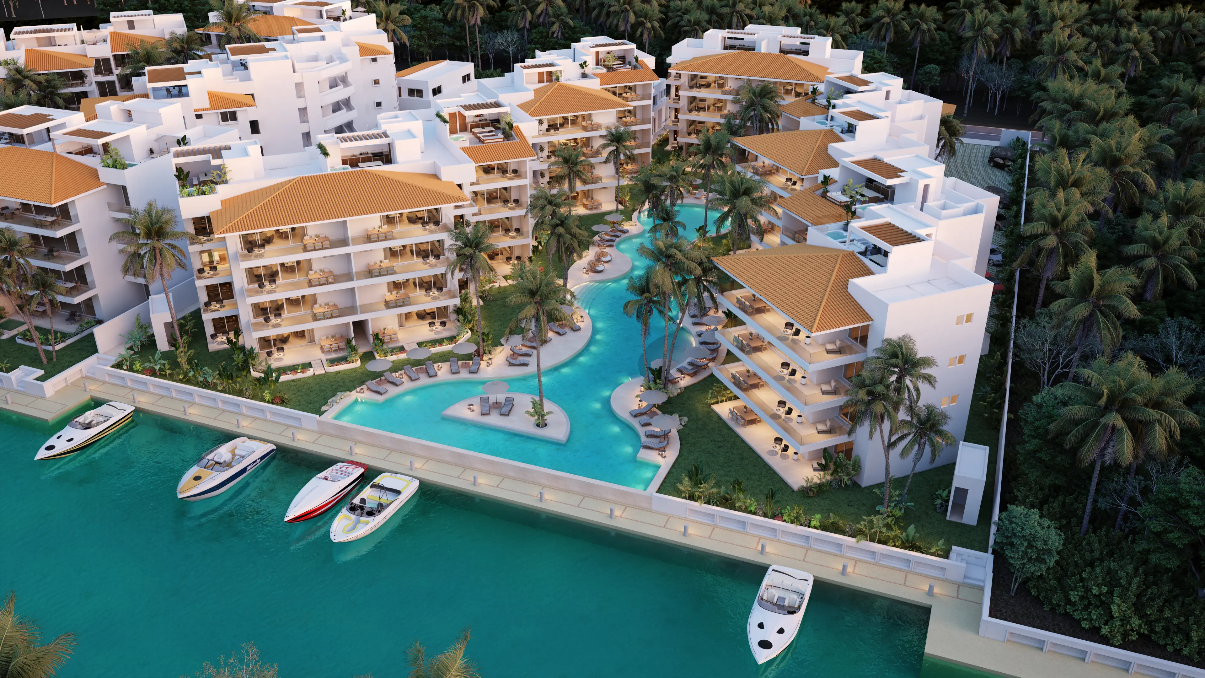2-Bedroom Rooftop Condo with Marina Views at Marina Aqua – Puerto Aventuras