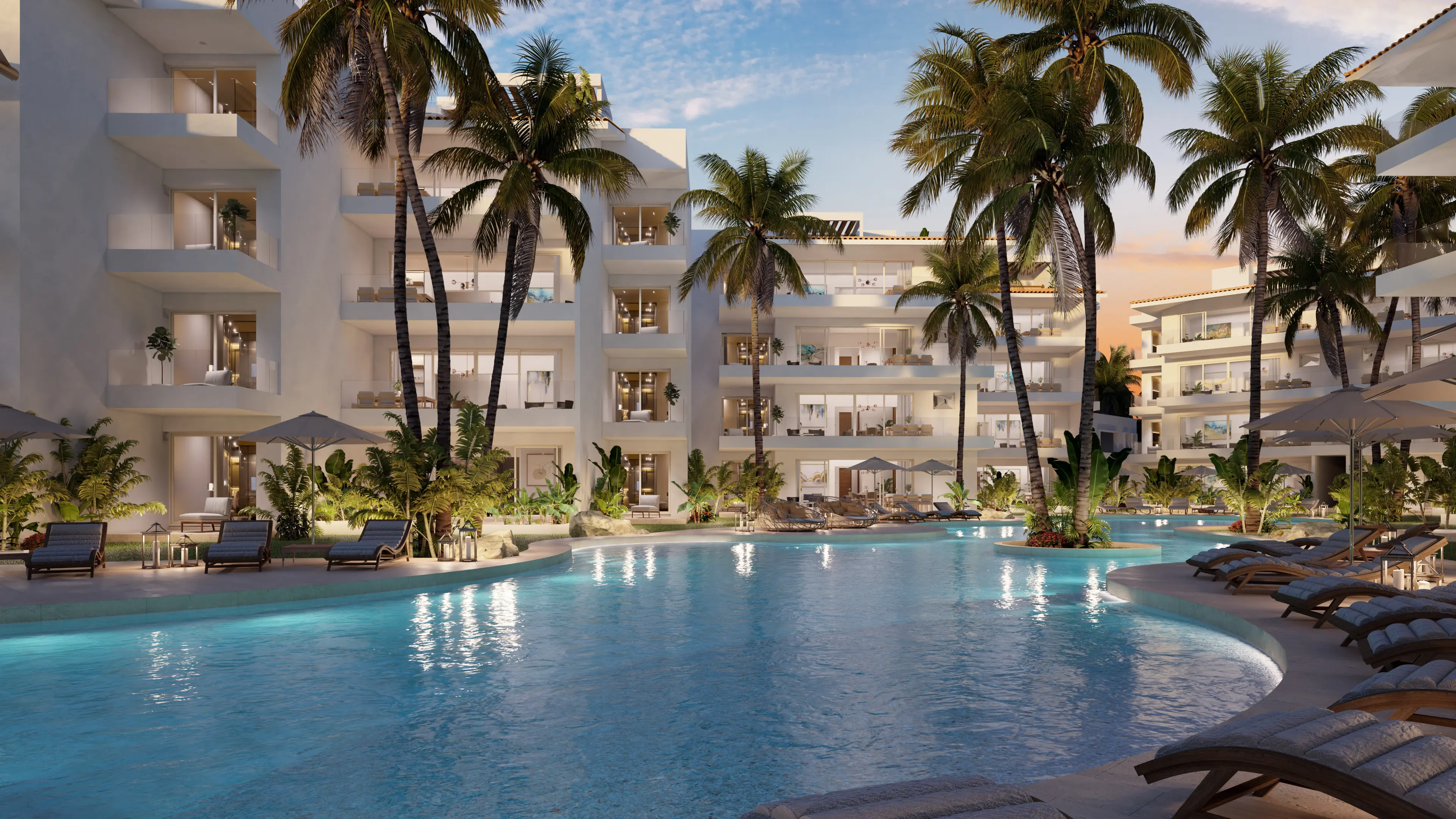 2-Bedroom Marina View Garden Pool Residence at Marina Aqua at Puerto Aventuras - photo 3 of 12