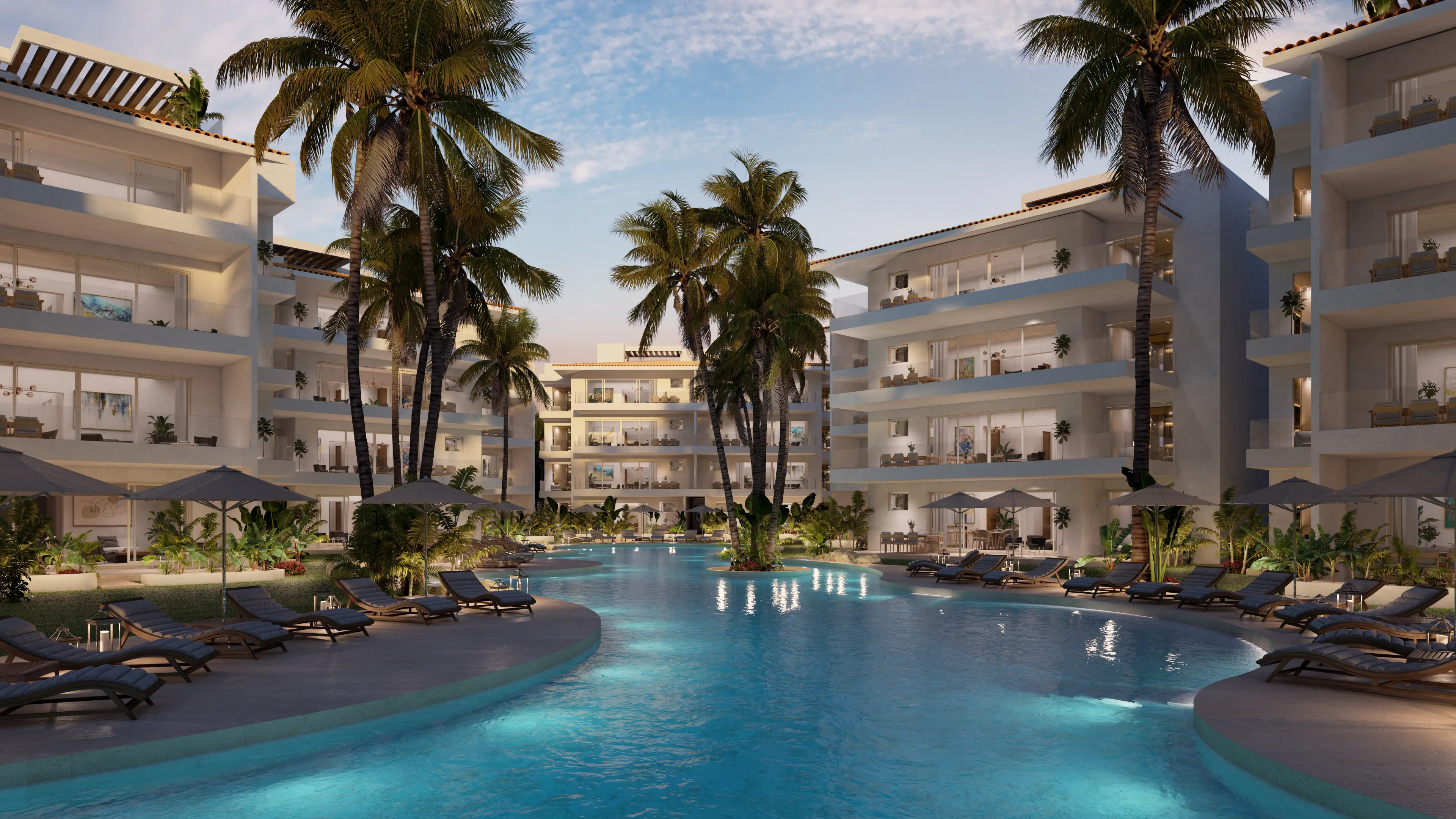 2-Bedroom Marina View Garden Pool Residence at Marina Aqua at Puerto Aventuras - photo 4 of 12