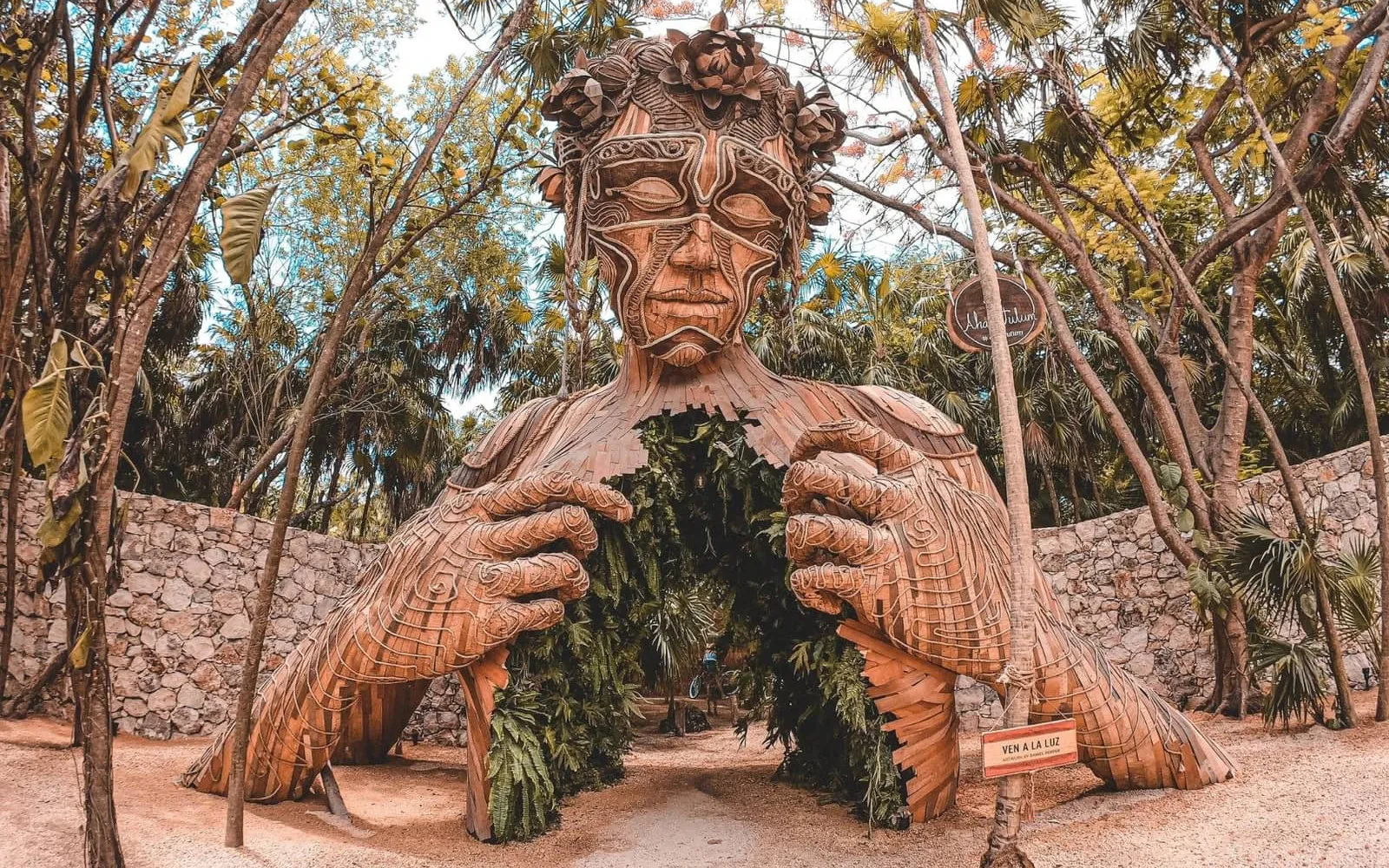 Iconic Tulum beach scene
