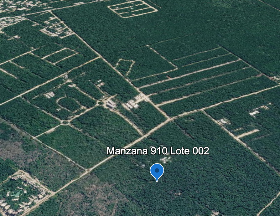 Manzana 910 Lote 002 | 10,330 m2 Titled Land Parcel in Region 12, Tulum