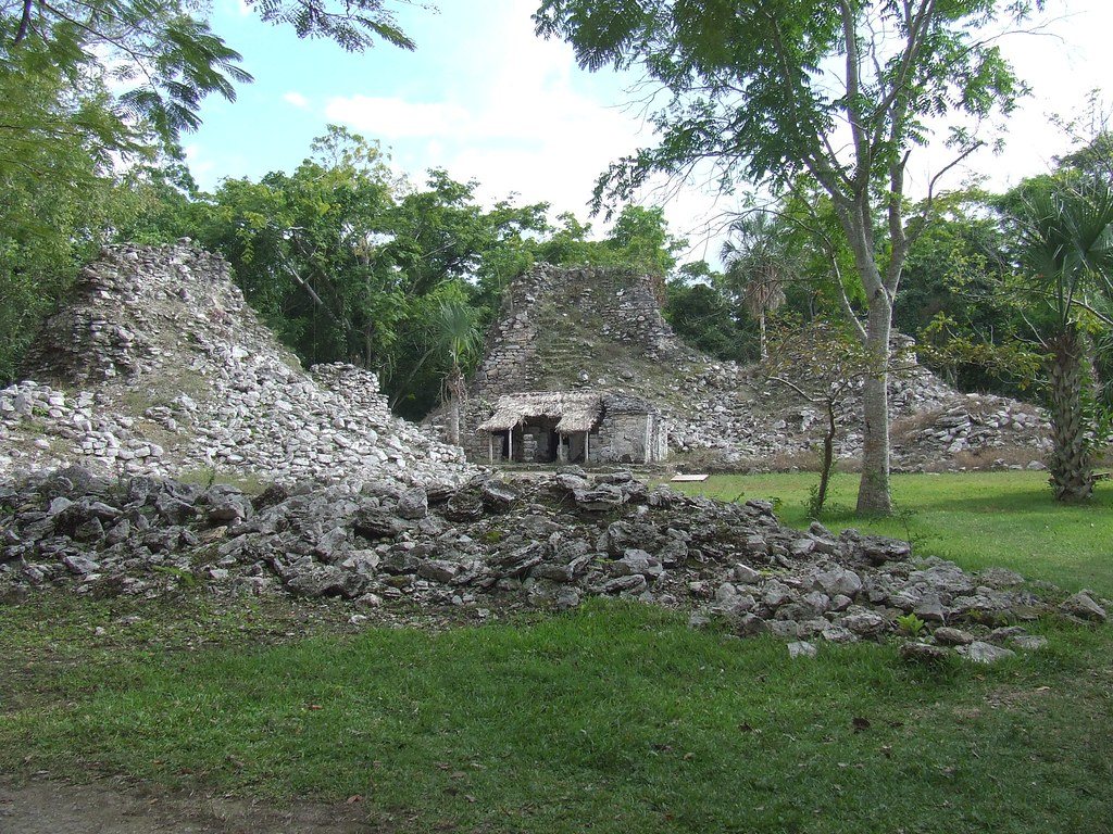 A restored structure in the Muyil archaeological zone