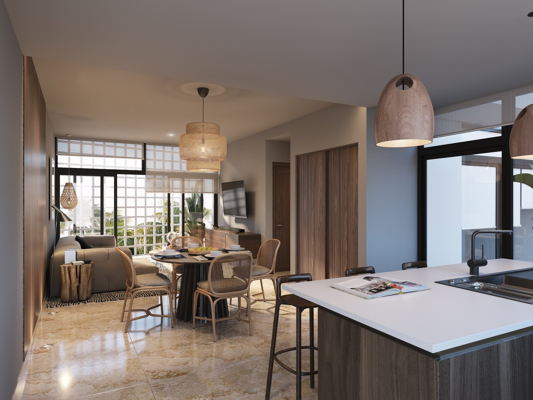 Acacia Canario Terraza | 1 Bedroom Apartment in Playa del Carmen