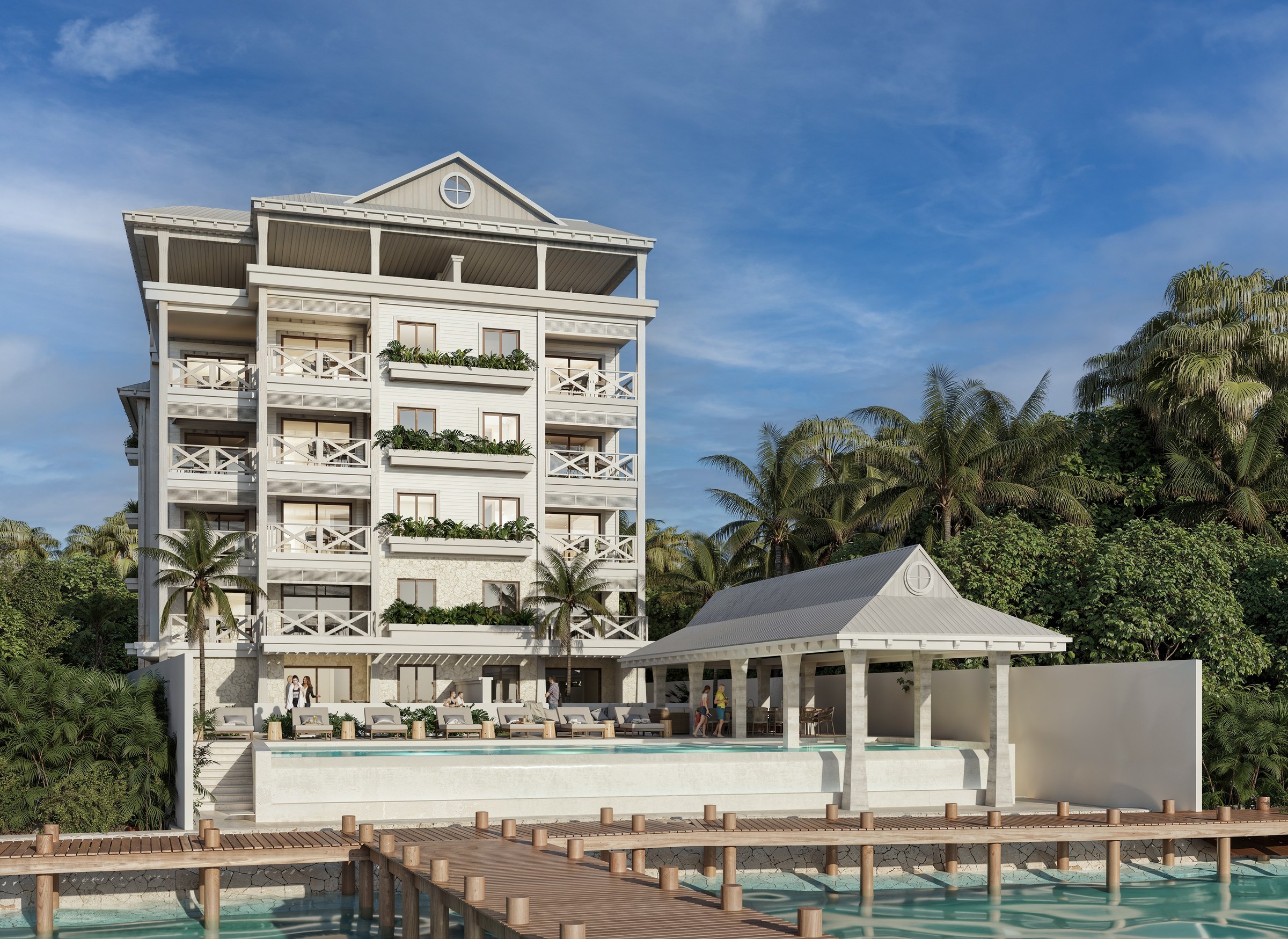 Isola Blu | 2 Bedroom Waterfront Residences with Private Pier on Isla Mujeres