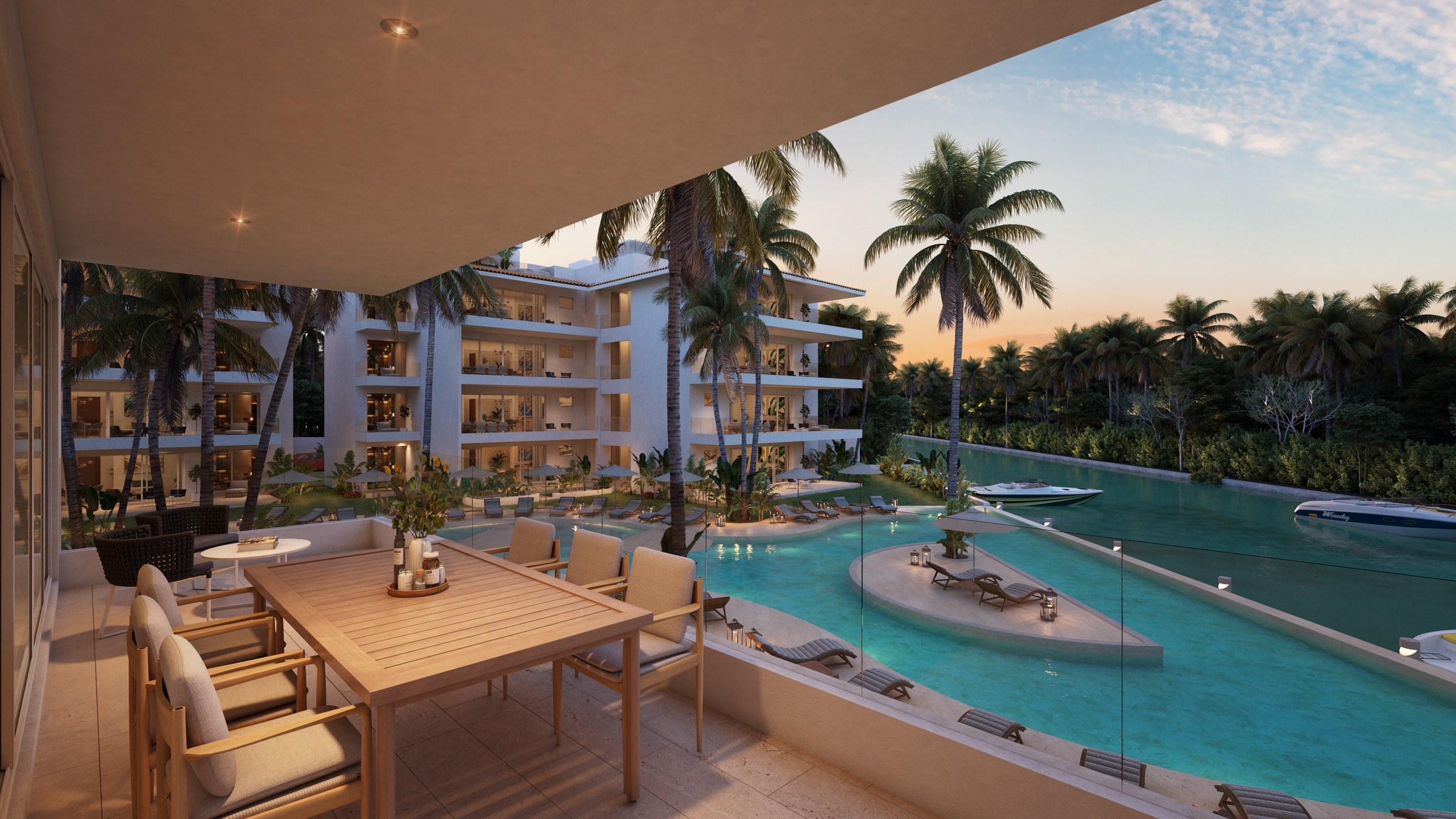 Marina Aqua A-301 | 2 Bedroom Marina View Apartment in Puerto Aventuras