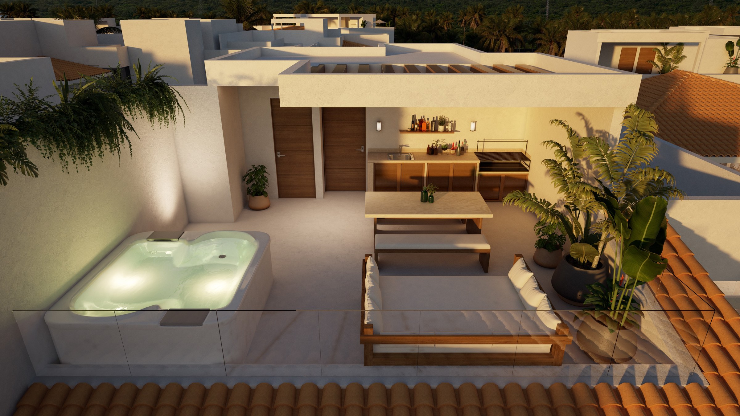 Marina Aqua A-403 | 2 Bedroom Apartment with Private Rooftop in Puerto Aventuras