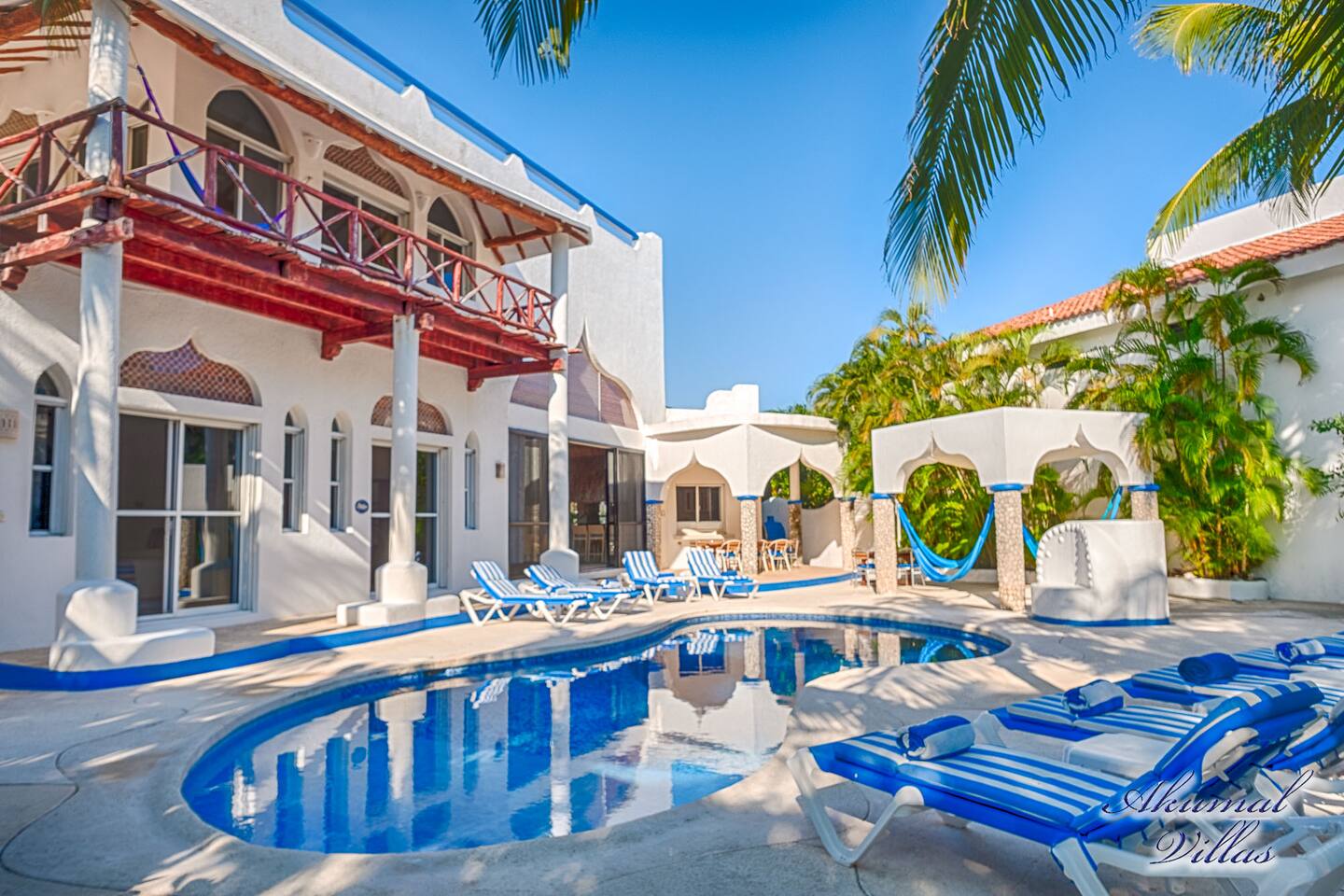 Villa AK, a six bedroom beachfront estate directly on Akumal Bay