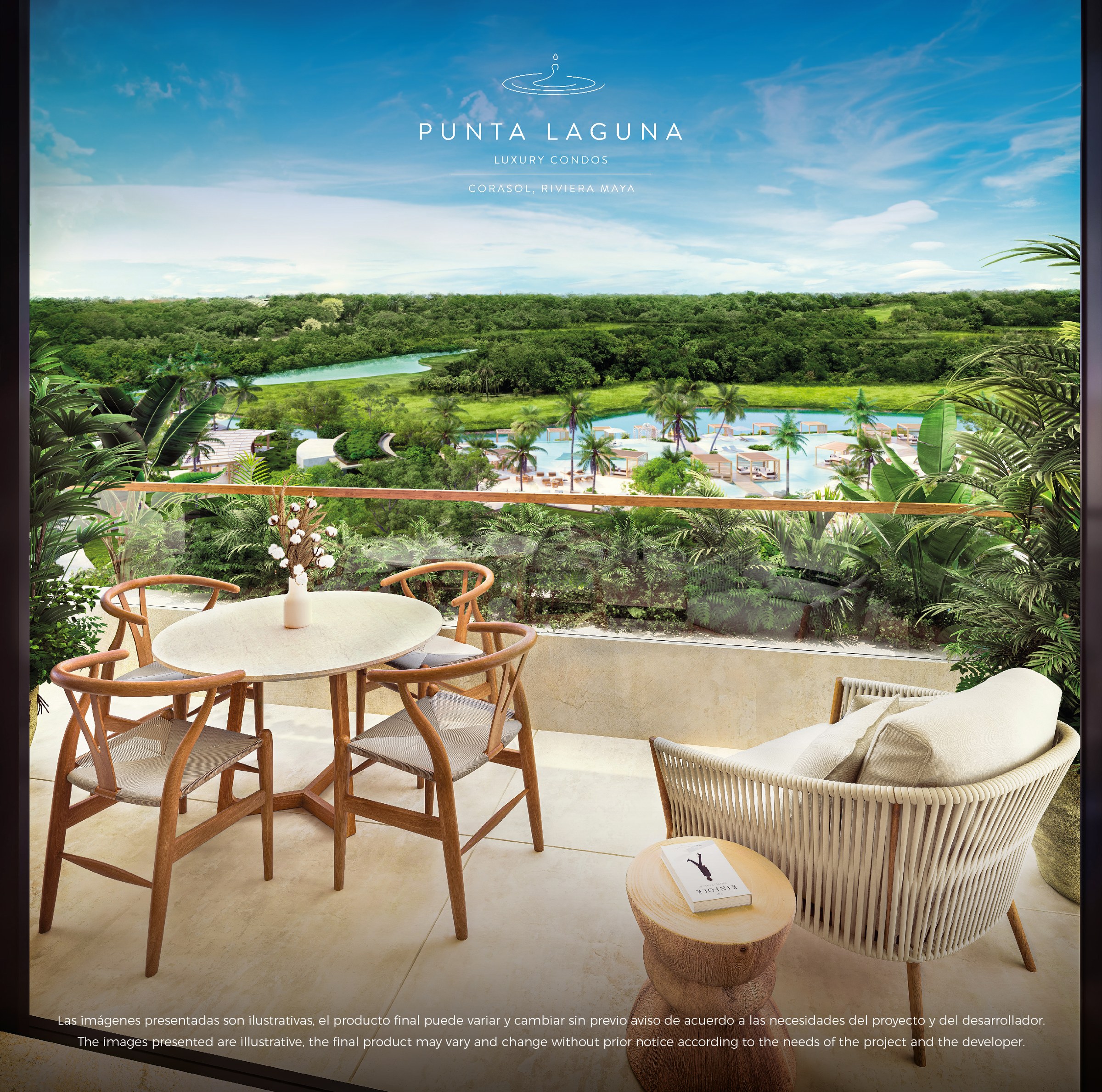 Punta Laguna | 3 Bedroom Golf View Apartment in Corasol, Playa del Carmen