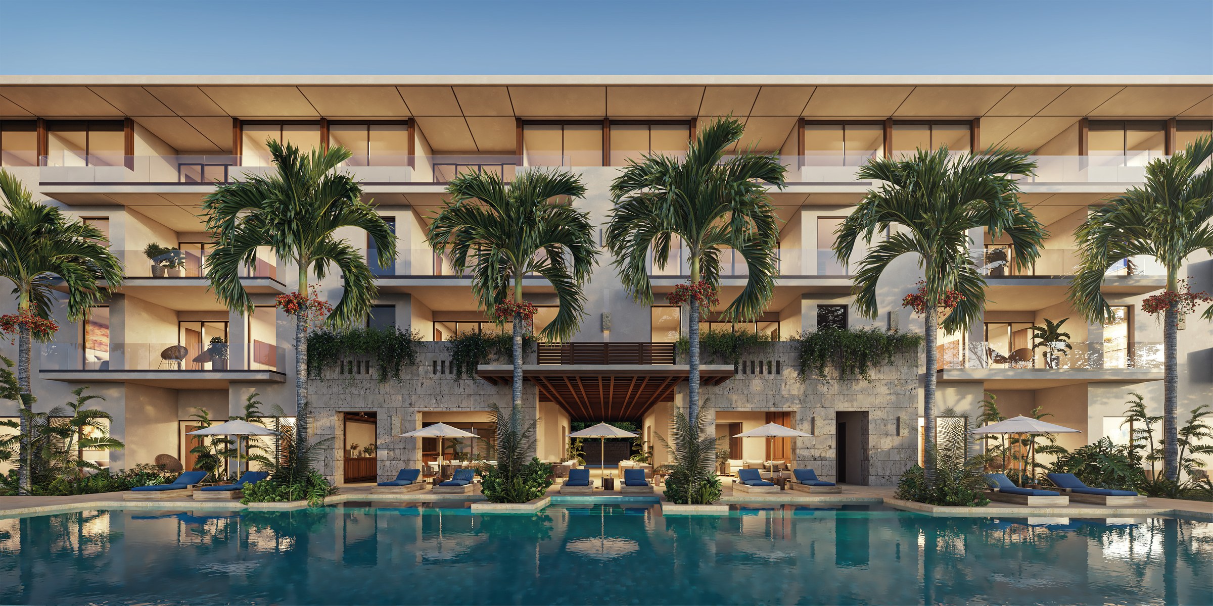 Oceanna Residences | 3 Bedroom Apartment with Extended Terrace in Playa del Carmen