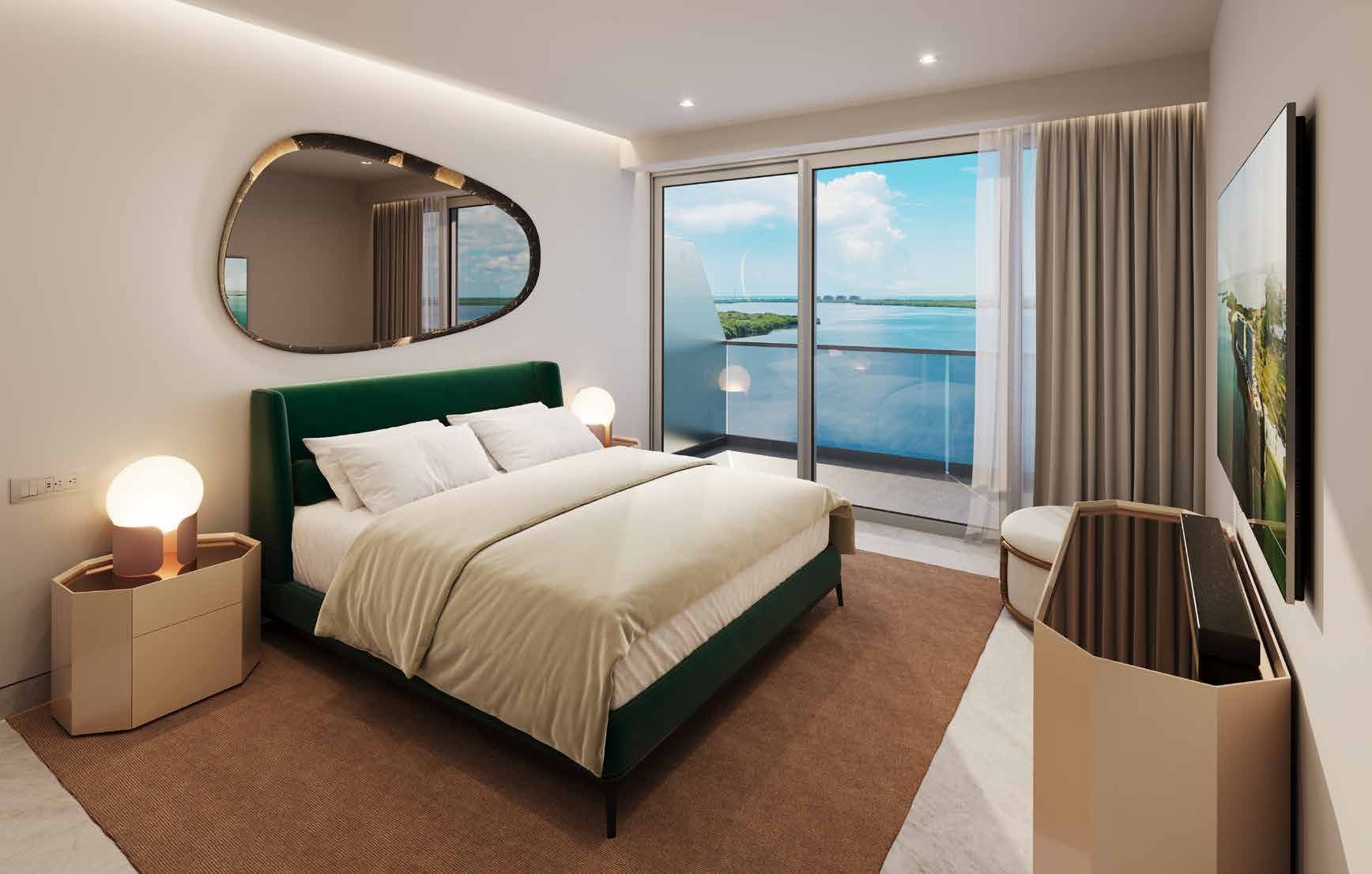 Mondrian Residences | 2 Bedroom, 2.5 Bathroom Apartment with Lagoon View in Cancún Hotel Zone