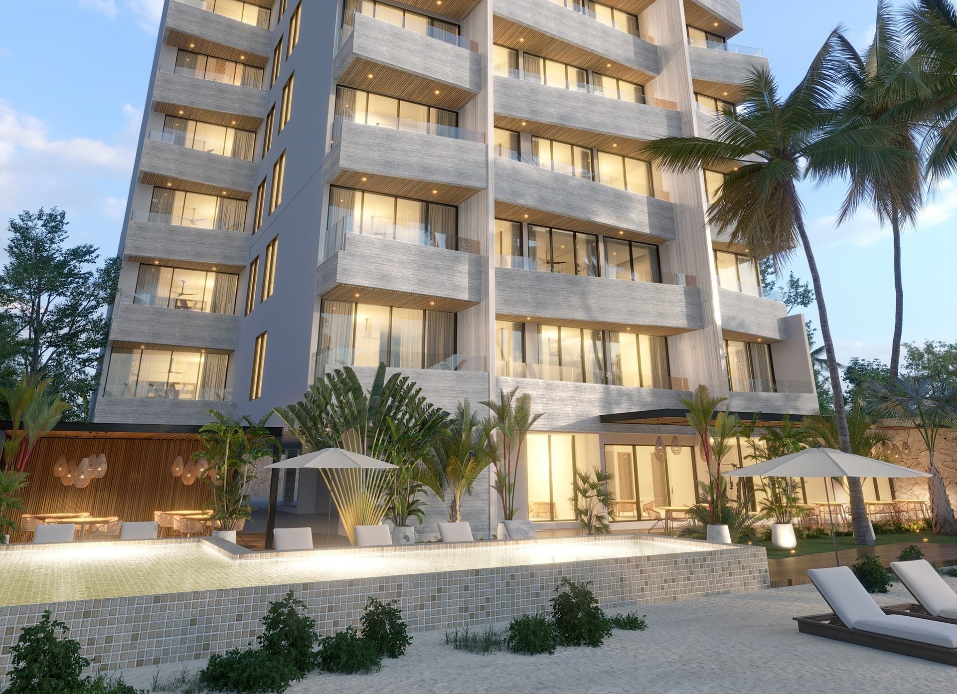 Distrito Puerto 107 | 2 Bedroom Beachfront Apartment in Puerto Morelos