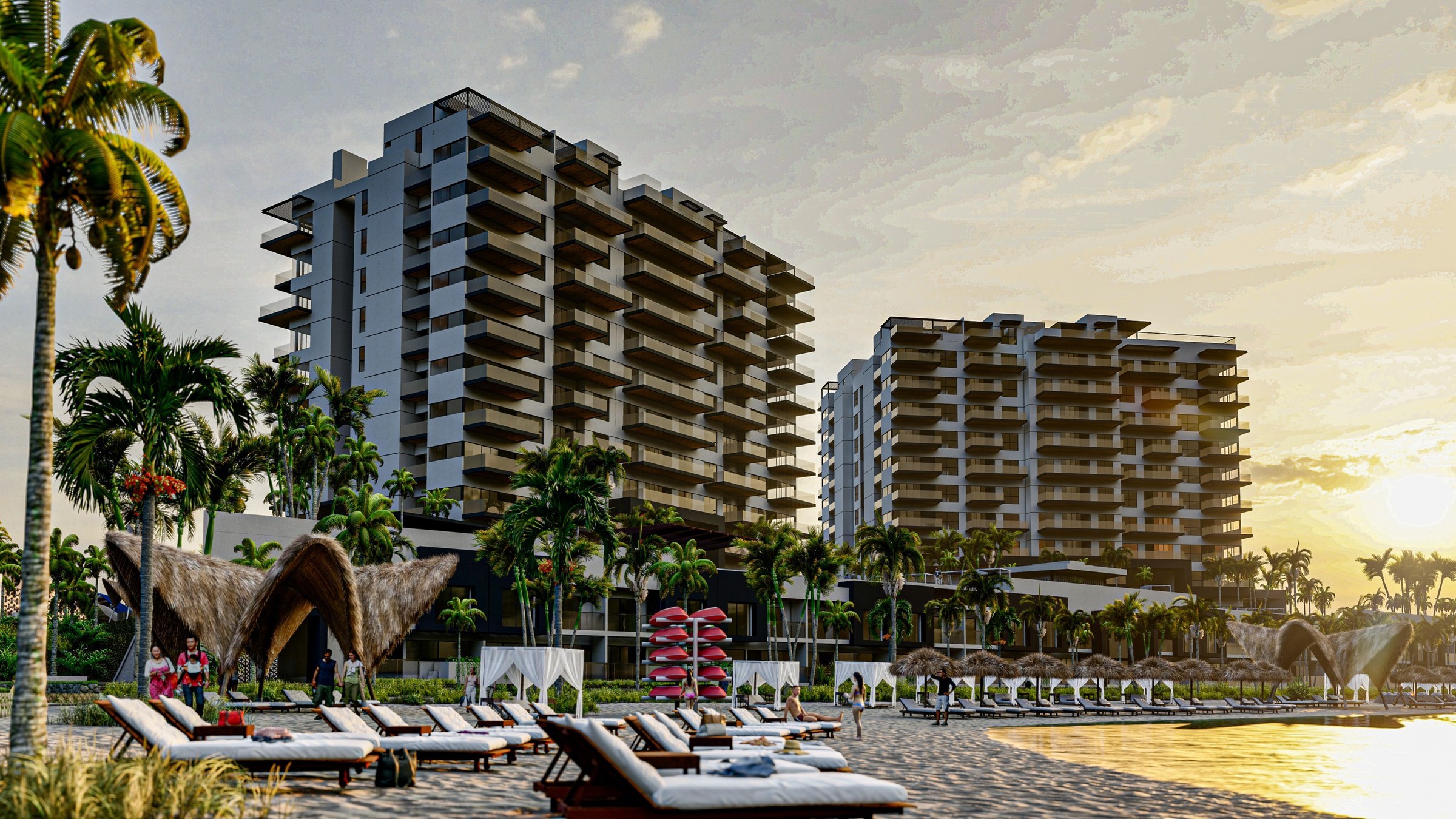 Yucalpetén | 3 Bedroom and Den Corner Apartment with 92 m2 Solarium in Progreso, near Mérida
