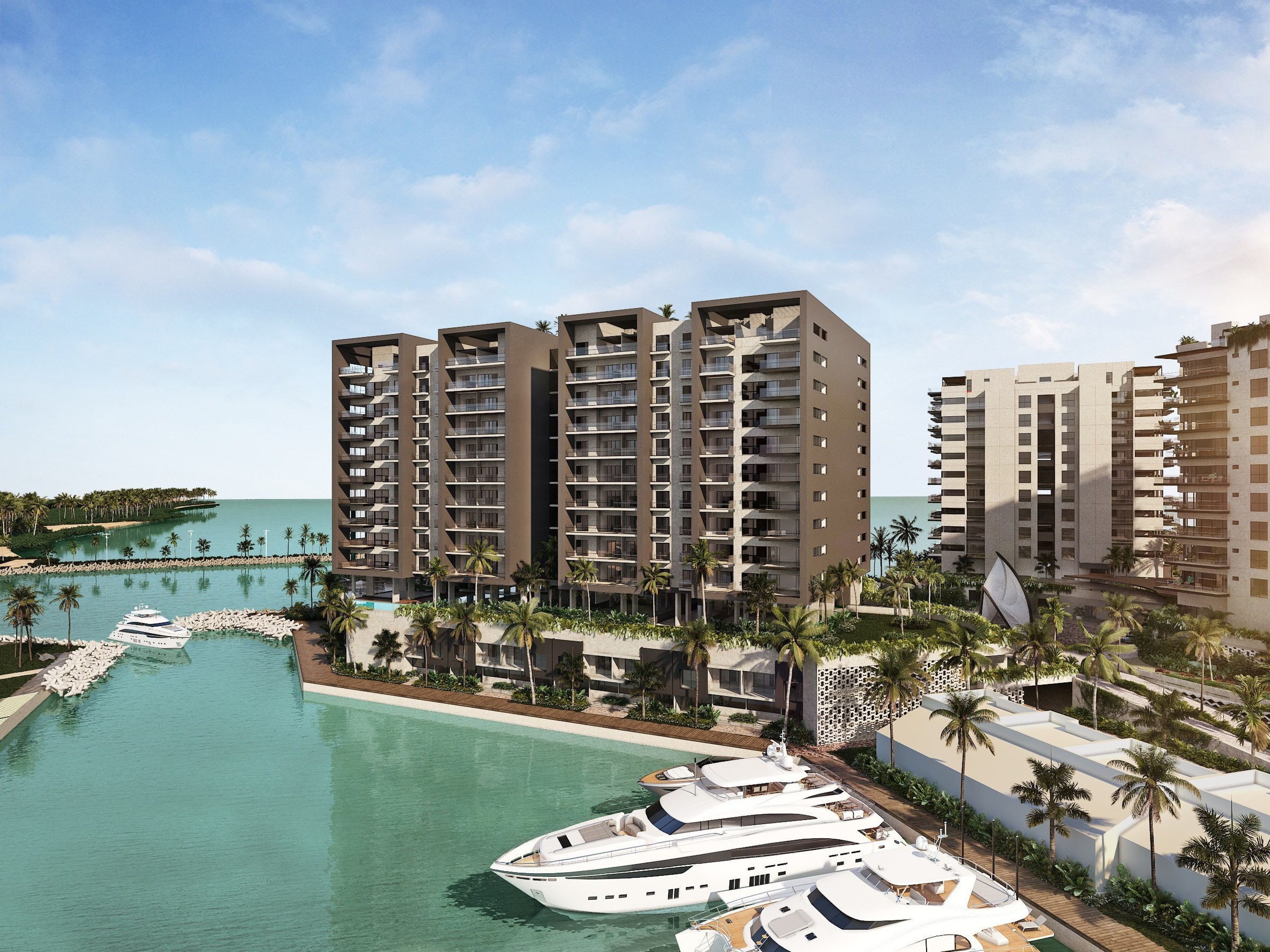 Yucalpetén Bonanza | 2 Bedroom and Den Marina View Apartment in Progreso, near Mérida