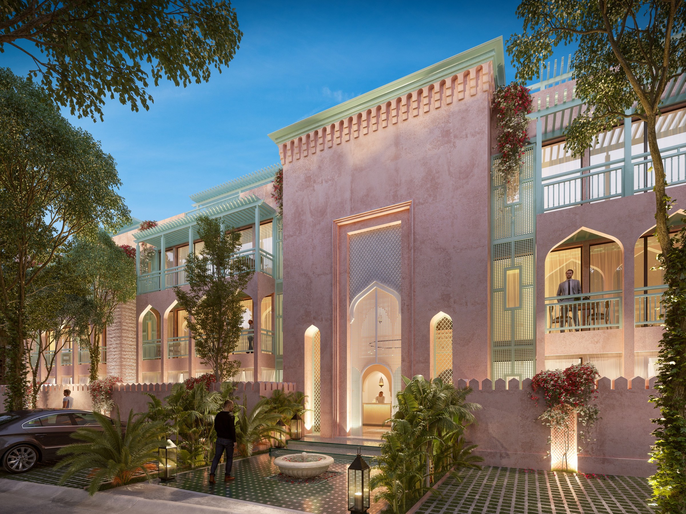 Pink Riad | 2 Bedroom Garden Residence in Aldea Zamá, Tulum