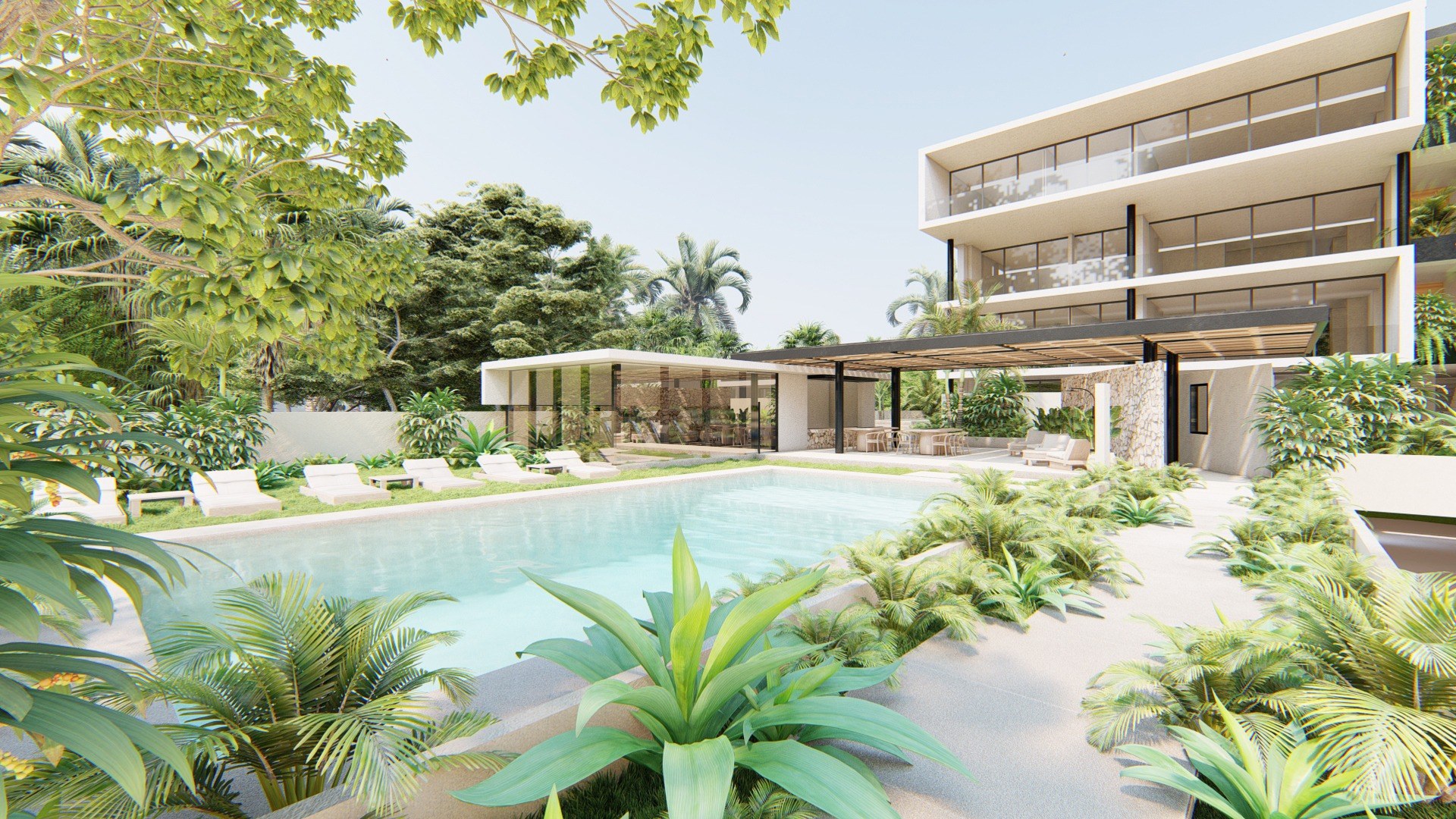 Soleii Playacar | 4 Bedroom Residence with Service Room in Playa del Carmen
