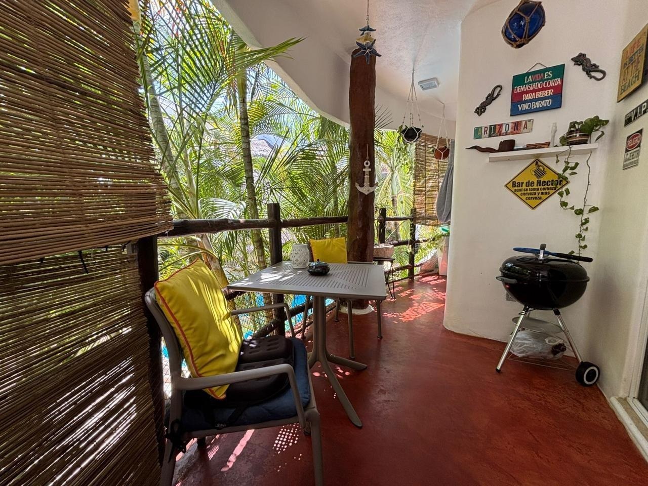 Los Lirios | 2 Bedroom First Floor Apartment over the Pool in Playacar Phase II