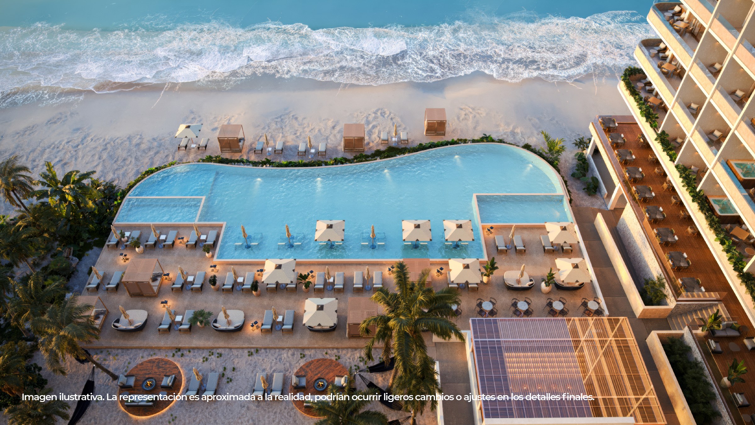 INNA | 3 Bedroom Ocean Front Apartment with Plunge Pool in Puerto Morelos