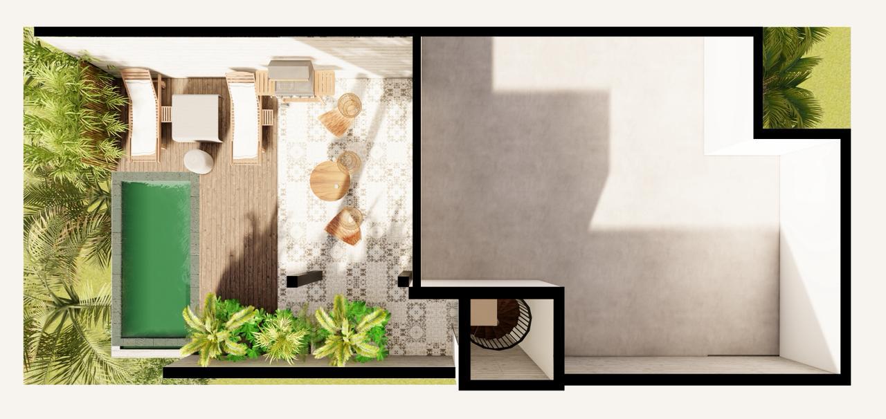 Senzik PH Villa rooftop terrace plan