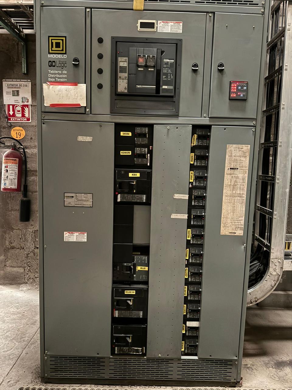 Low voltage distribution board in an industrial facility