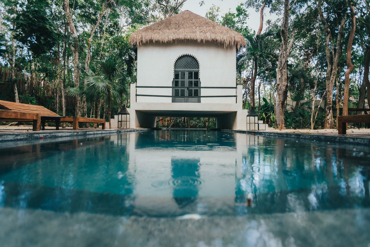Ambre & Epices, an eight-bedroom Moroccan riad villa with a 22 metre pool in La Veleta, Tulum