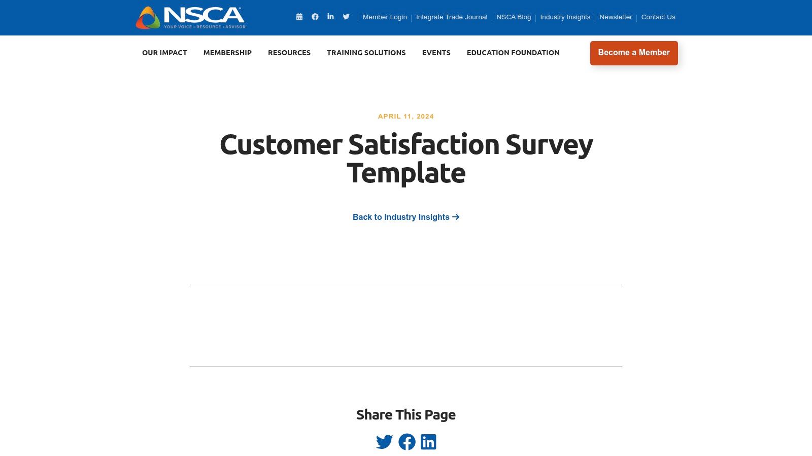 NSCA (National Systems Contractors Association)