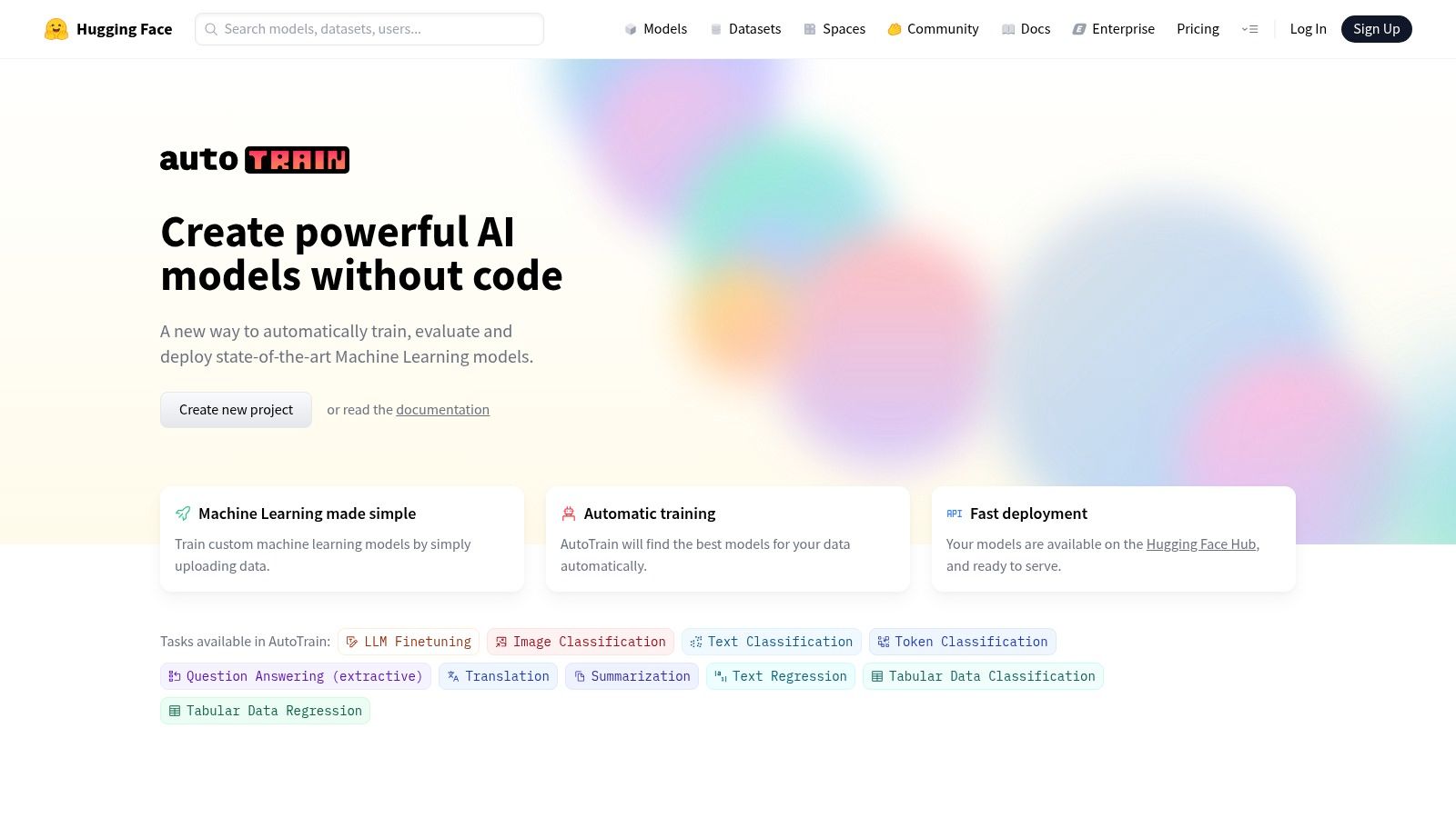 Hugging Face AutoTrain