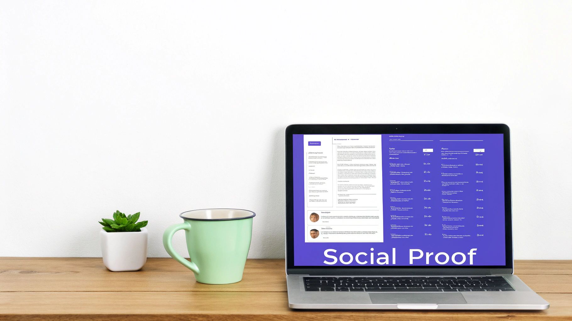 A team collaborating around a laptop, implying customer success stories.