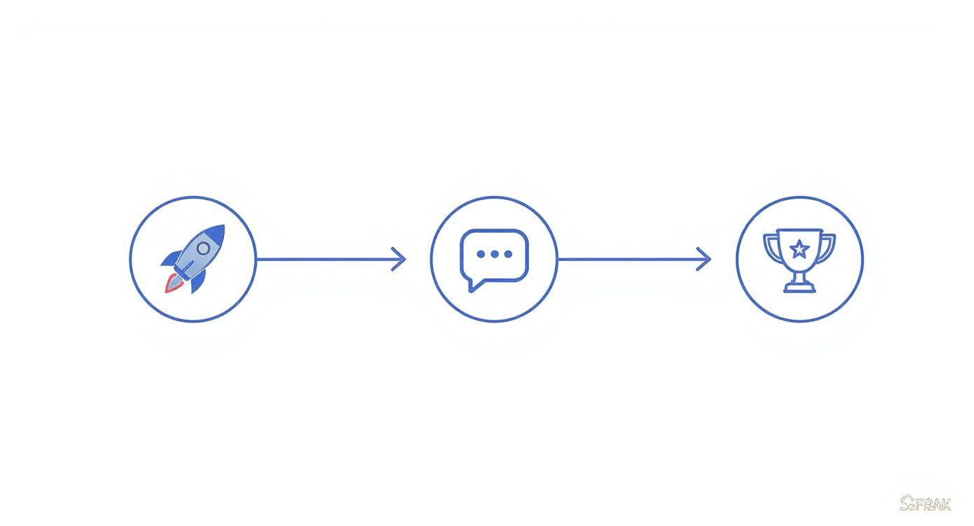 Infographic about how to increase g2 reviews with surveys