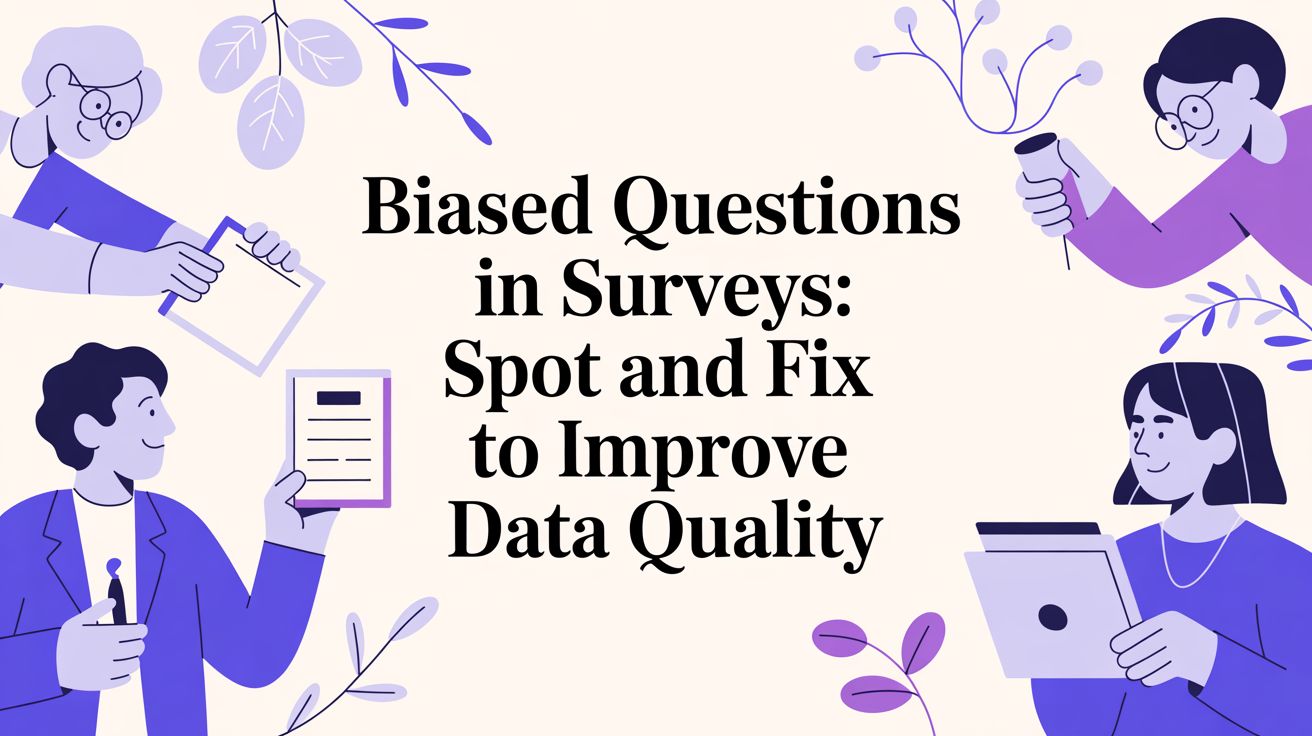 Biased Questions in Surveys: Spot and Fix to Improve Data Quality