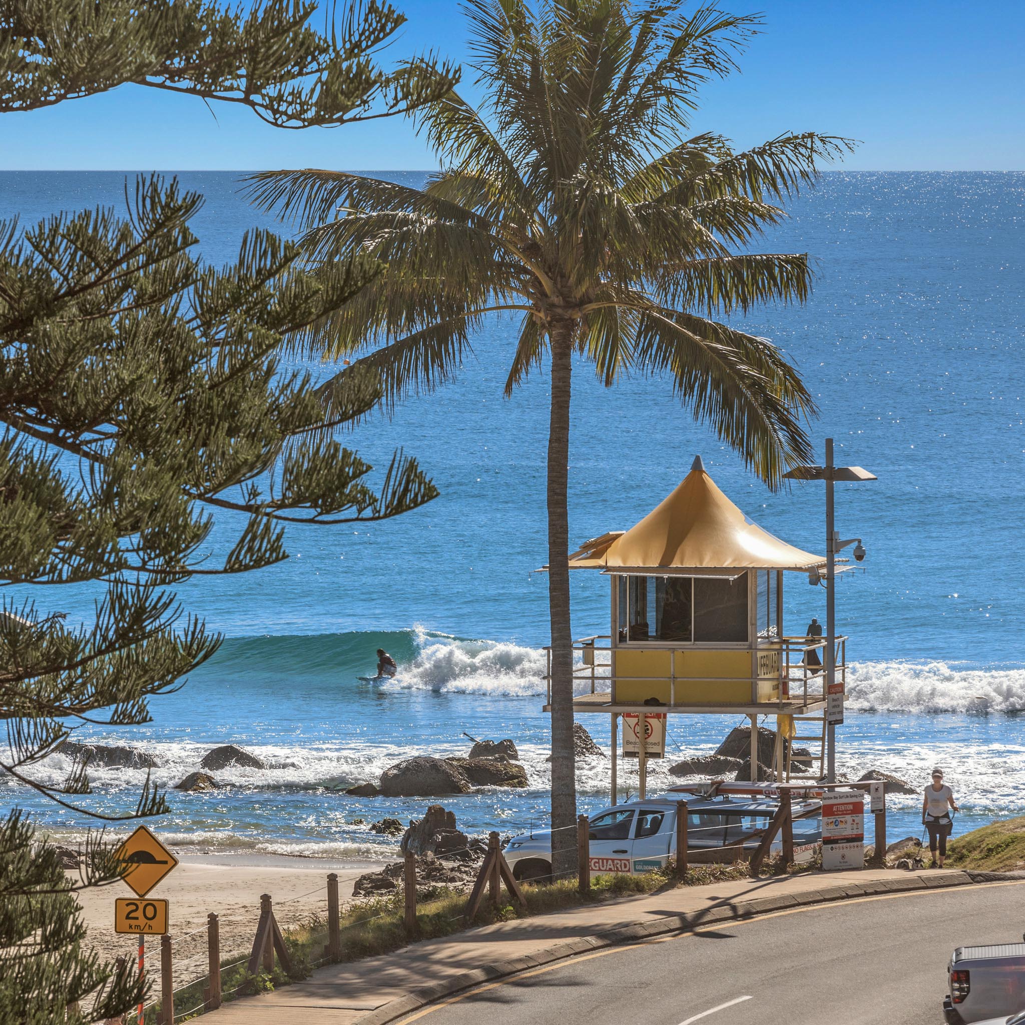 Laid-back beach lifestyle just steps away from The Garland apartments