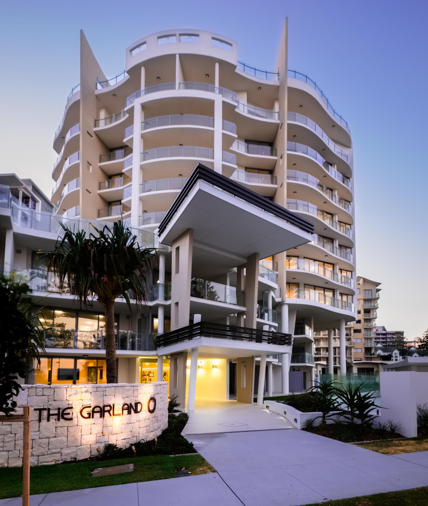 The Garland’s prime location near the shoreline, perfect for morning walks and ocean views
