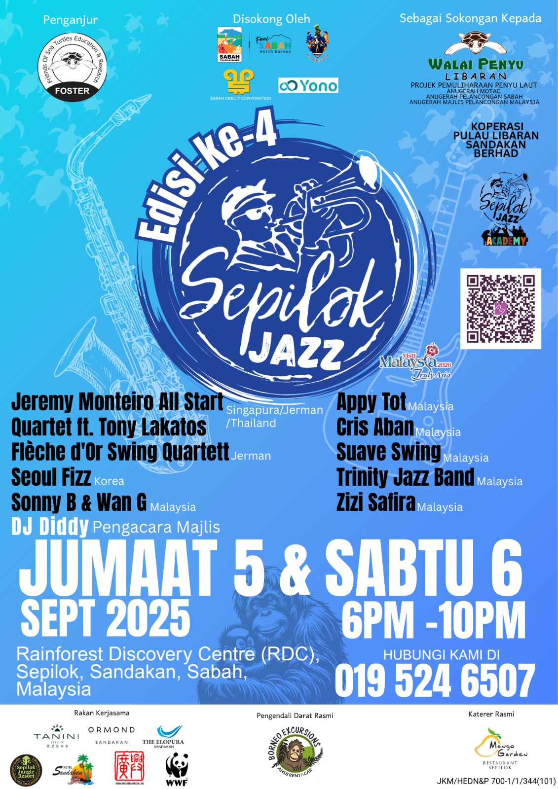 Sepilok Jazz 4th Edition,5 & 6 Septmeber 2025
