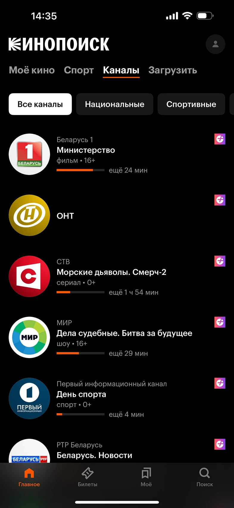 Просмотр разделов без авторизации