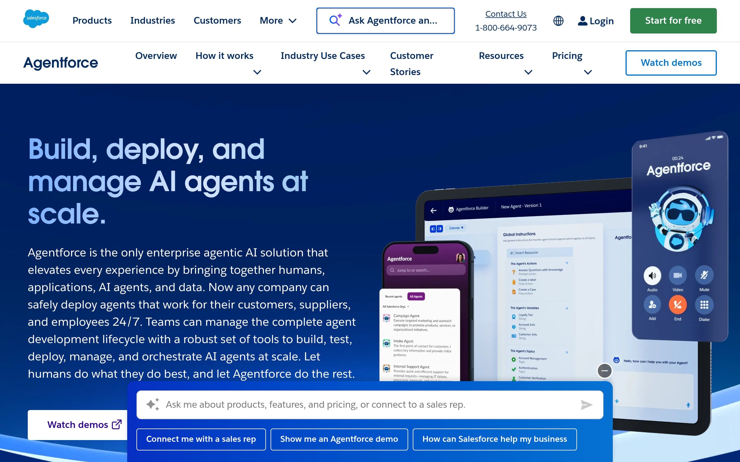 Salesforce Agentforce Builder Screenshot