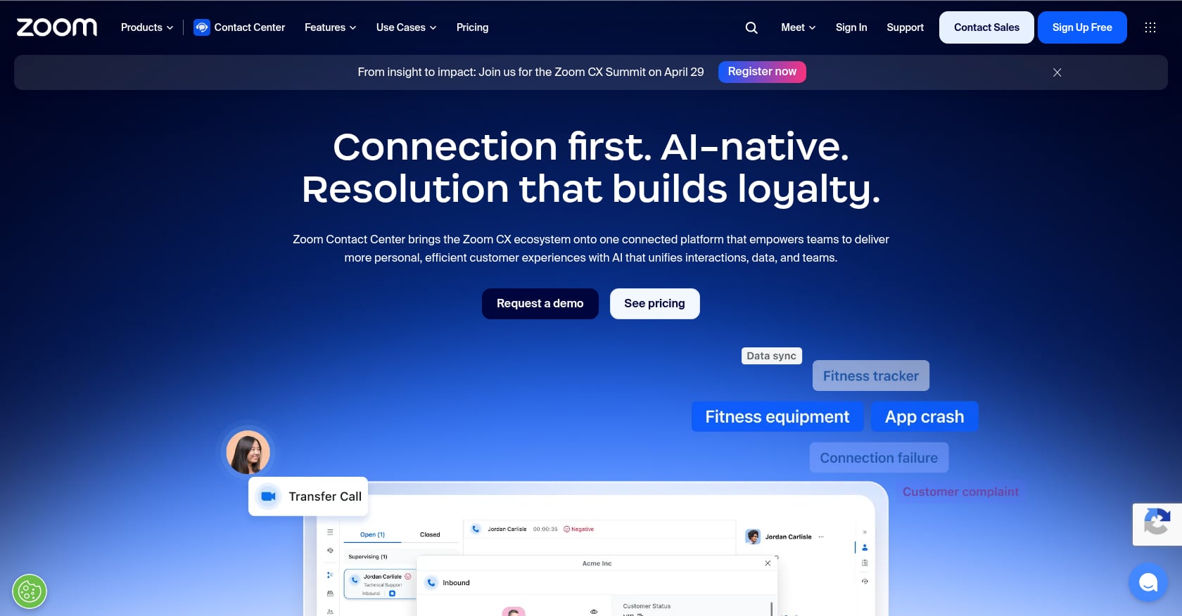 Zoom Contact Center Screenshot