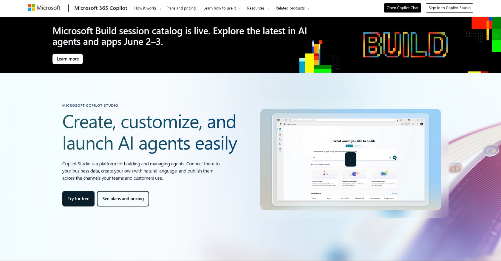 Microsoft Copilot Studio Screenshot