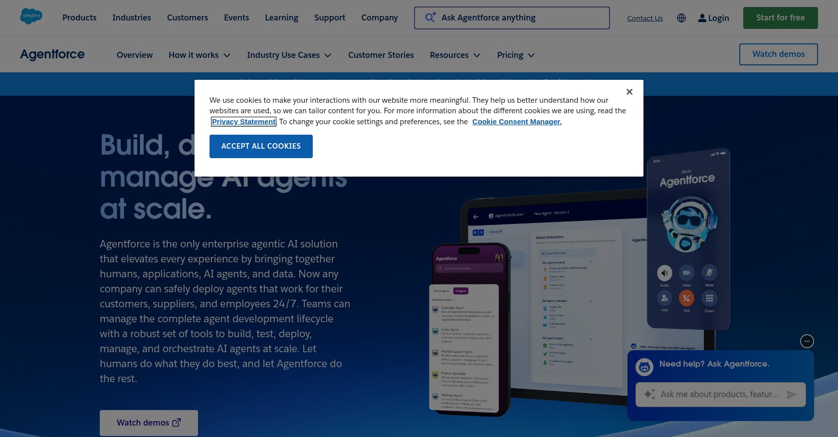 Salesforce Agentforce Screenshot