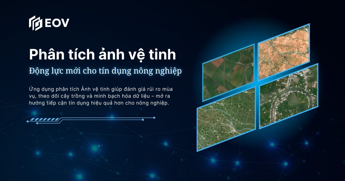 Phân tích ảnh vệ tinh: Động lực mới cho tín dụng nông nghiệp