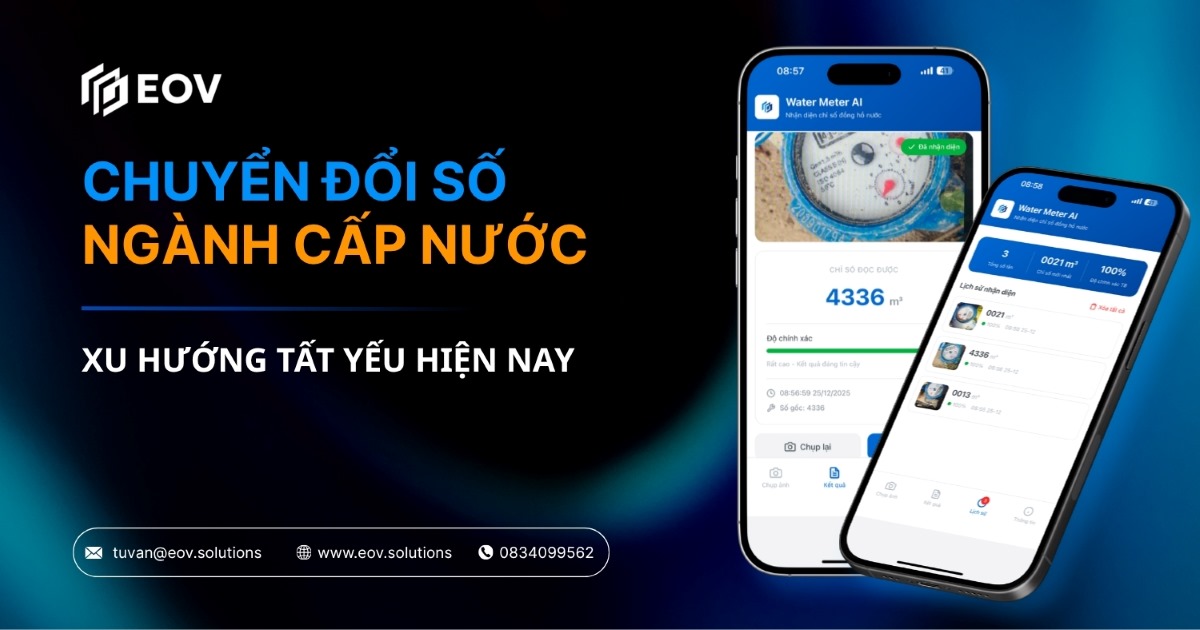 Chuyển đổi số ngành cấp nước: Xu hướng tất yếu hiện nay