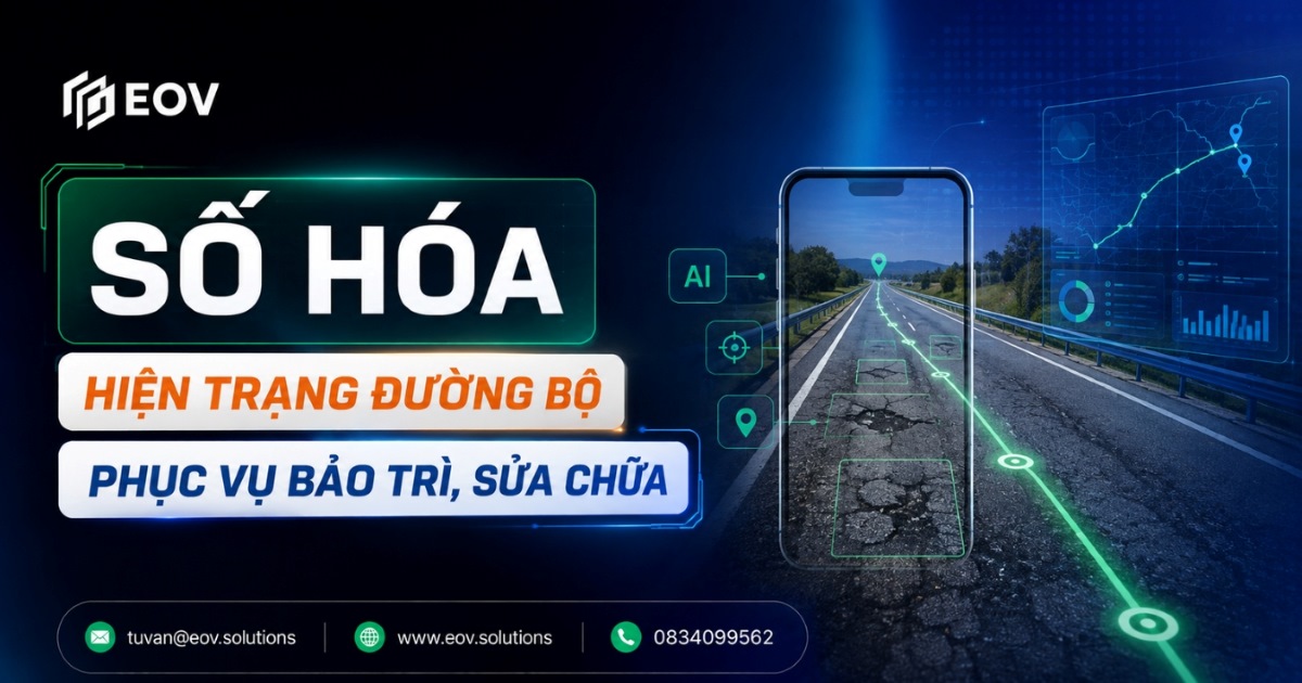 Tạo cơ sở dữ liệu số hóa hiện trạng đường bộ để phục vụ bảo trì, sửa chữa