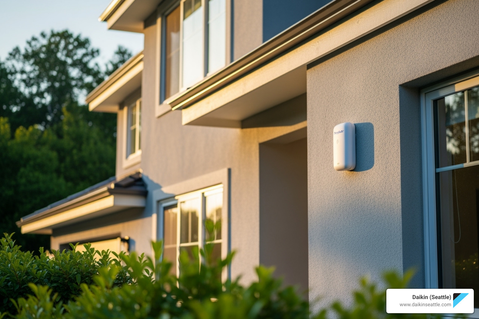PurpleAir sensor installed on a residential home - Seattle air quality monitoring
