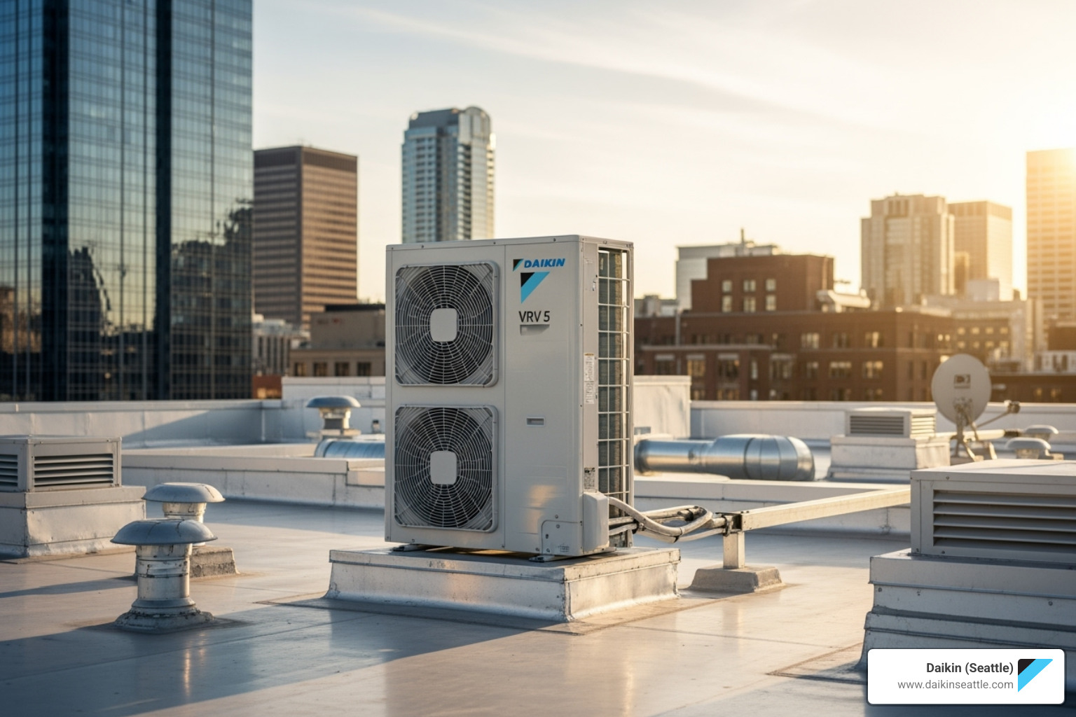 A Daikin VRV 5 outdoor unit, sleek and modern - Daikin VRV system