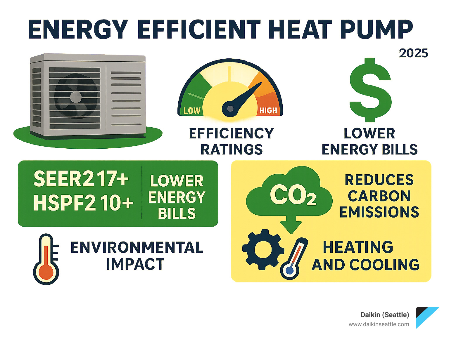 Comprehensive comparison of energy efficient heat pump benefits including efficiency ratings, cost savings, environmental impact, and technology features - Energy efficient heat pump infographic Comprehensive comparison of energy efficient heat pump benefits including efficiency ratings, cost savings, environmental impact, and technology features - Energy efficient heat pump infographic