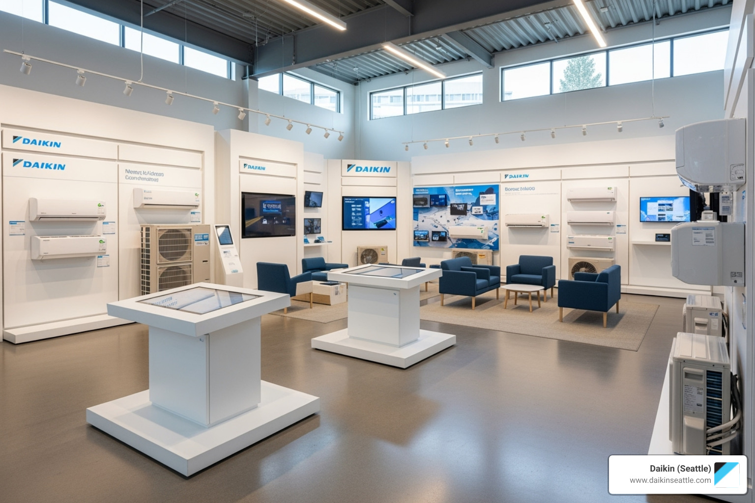 interior of the Daikin Seattle Experience Center - daikin mini split service seattle