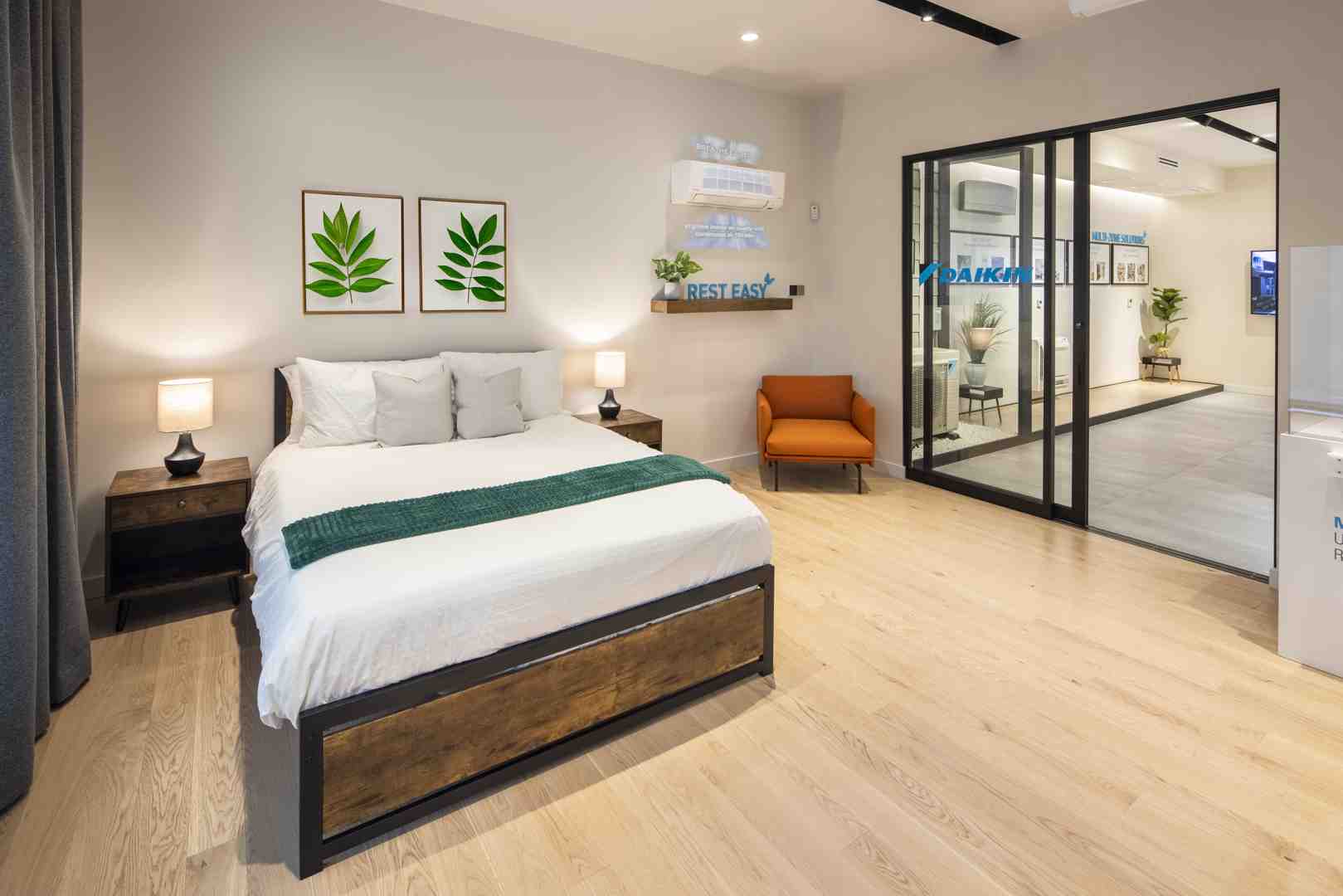 Certified technician installing an indoor mini-split unit - licensed multi zone mini split contractor in bellevue wa Certified technician installing an indoor mini-split unit - licensed multi zone mini split contractor in bellevue wa