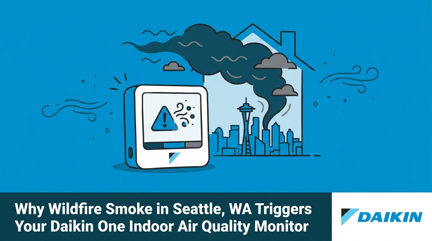 Why Wildfire Smoke in Seattle, WA Triggers Your Daikin One Indoor Air Quality Monitor — featured image
